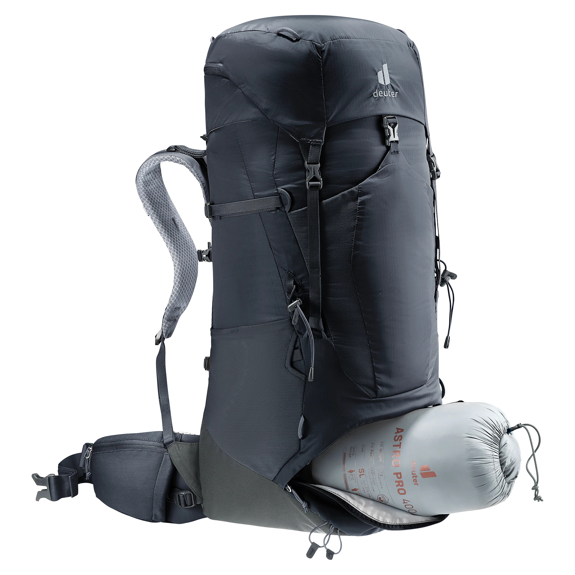 Mochila Aircontact Lite 50 + 10 black-graphite DEUTER - Imagen 7