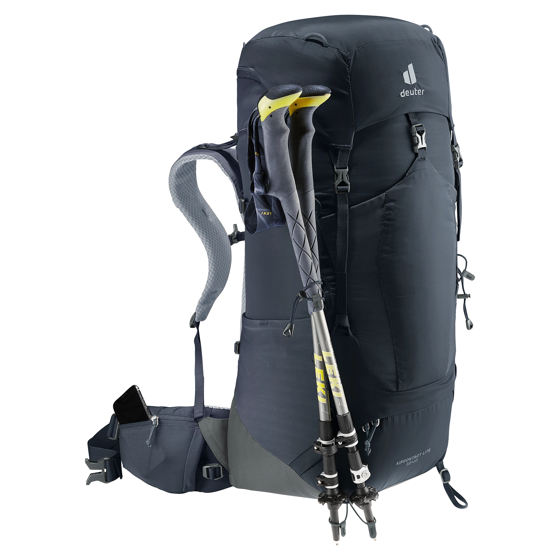 Mochila Aircontact Lite 50 + 10 black-graphite DEUTER - Imagen 8