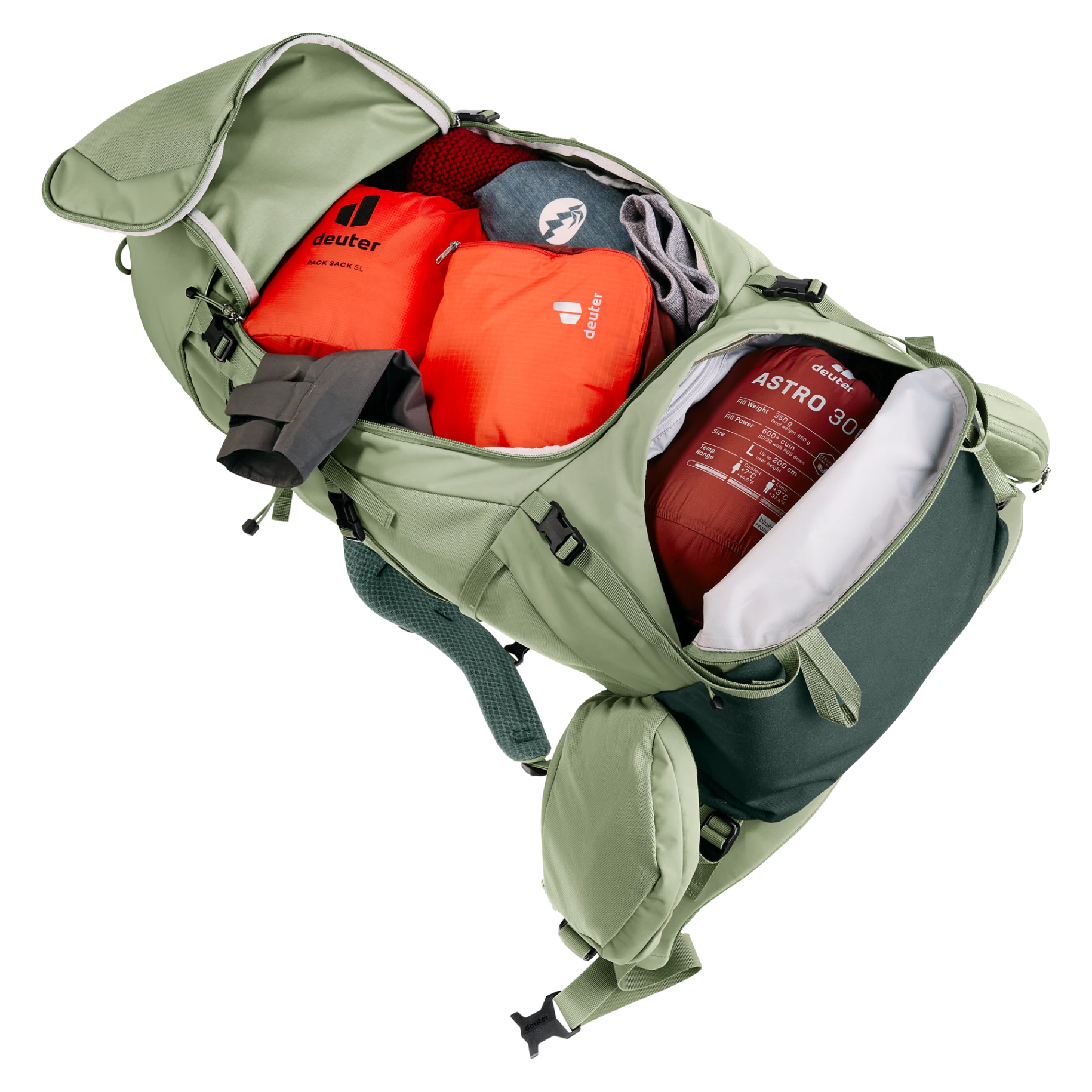 Mochila Aircontact Core 45+10 SL grove-ivy DEUTER - Imagen 13