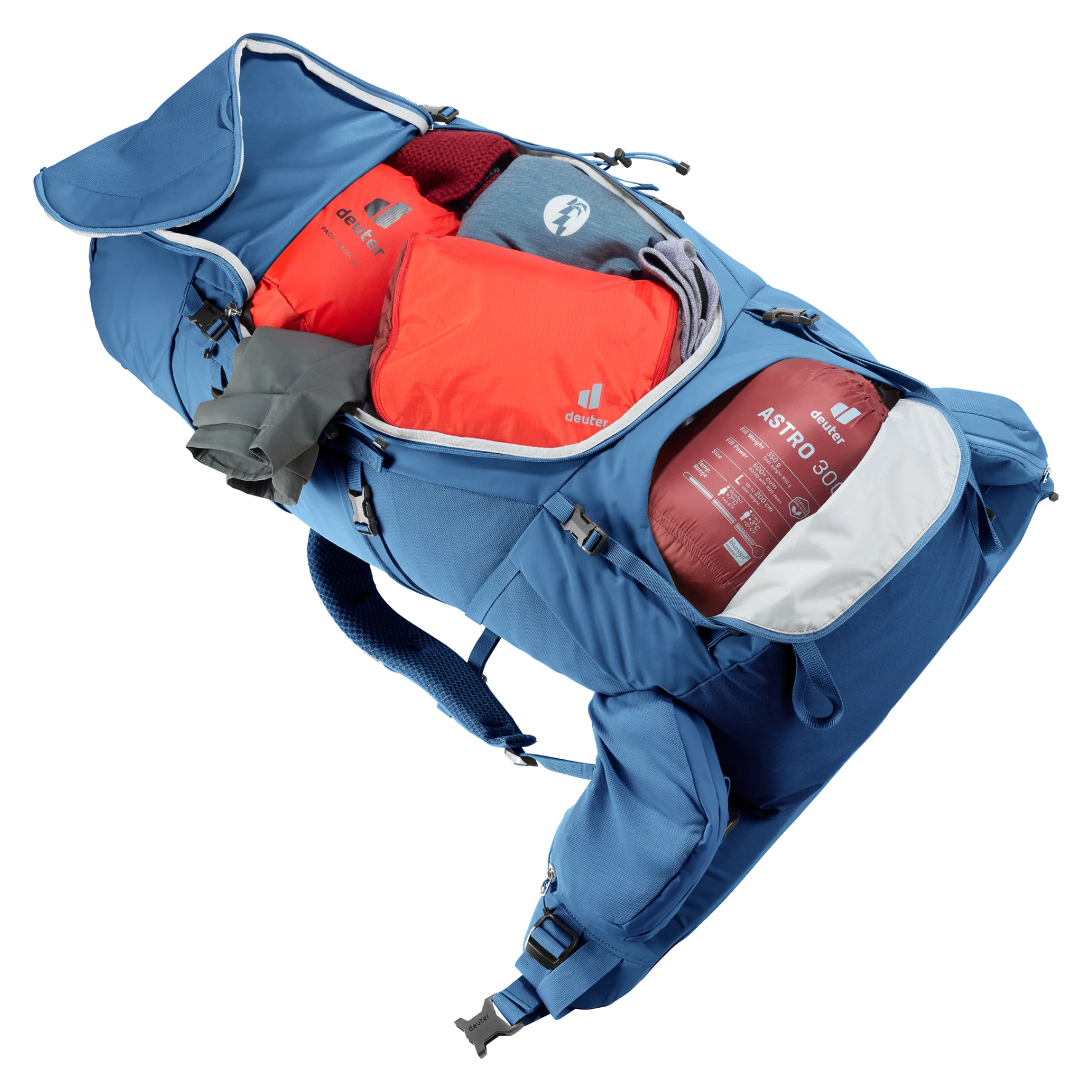 Mochila Aircontact Core 60 + 10 baltic-nightblue DEUTER - Imagen 6