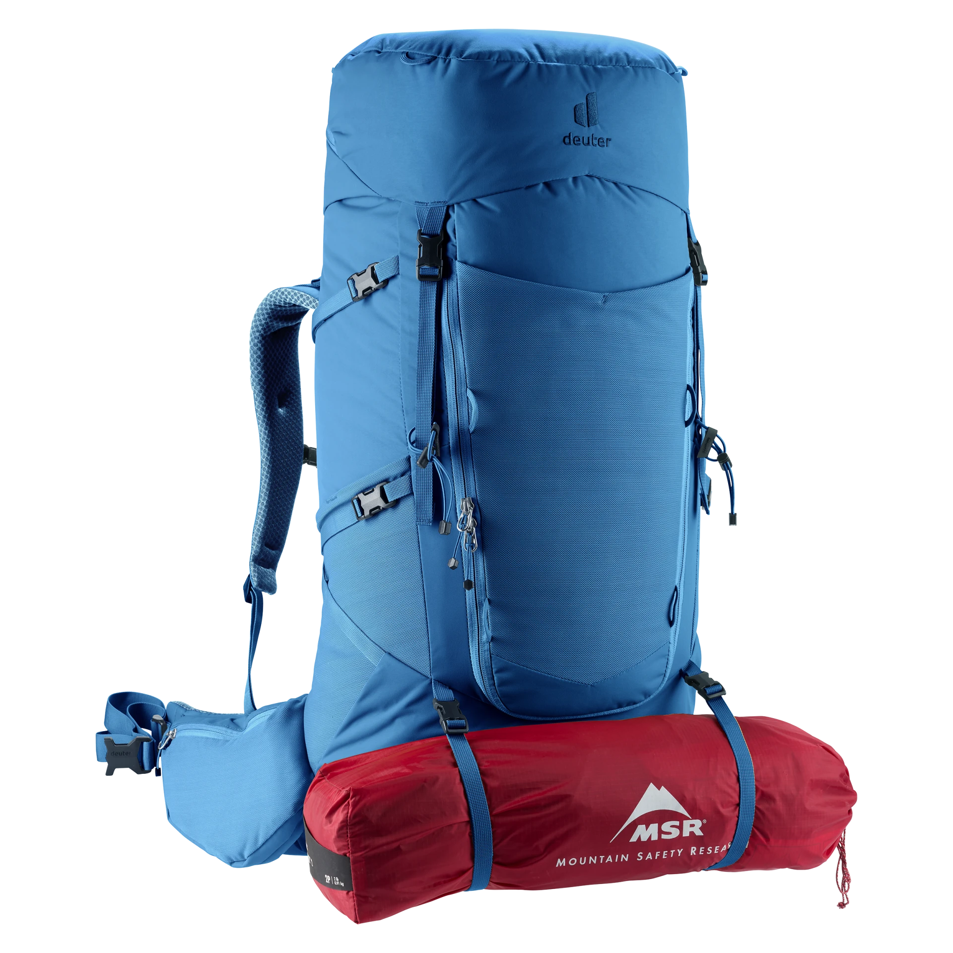 Mochila Aircontact Core 60 + 10 baltic-nightblue DEUTER - Imagen 17