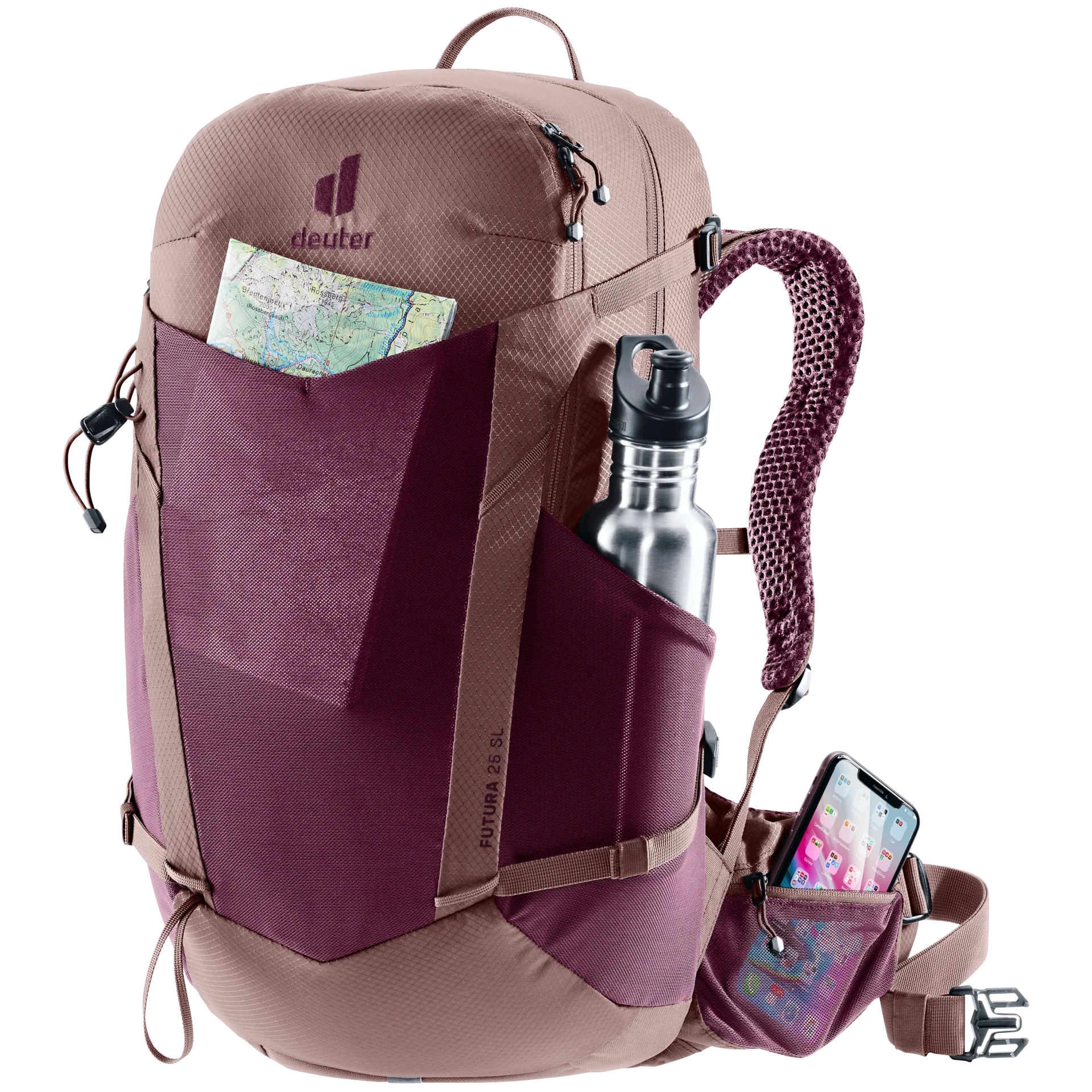 Mochila Futura 25 SL cassis-ashrose DEUTER - Imagen 5