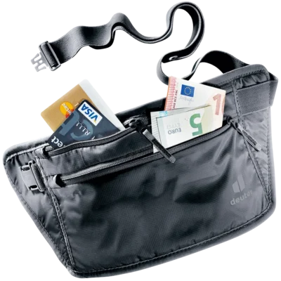Porta documentos Security Money Belt II black DEUTER - Imagen 2